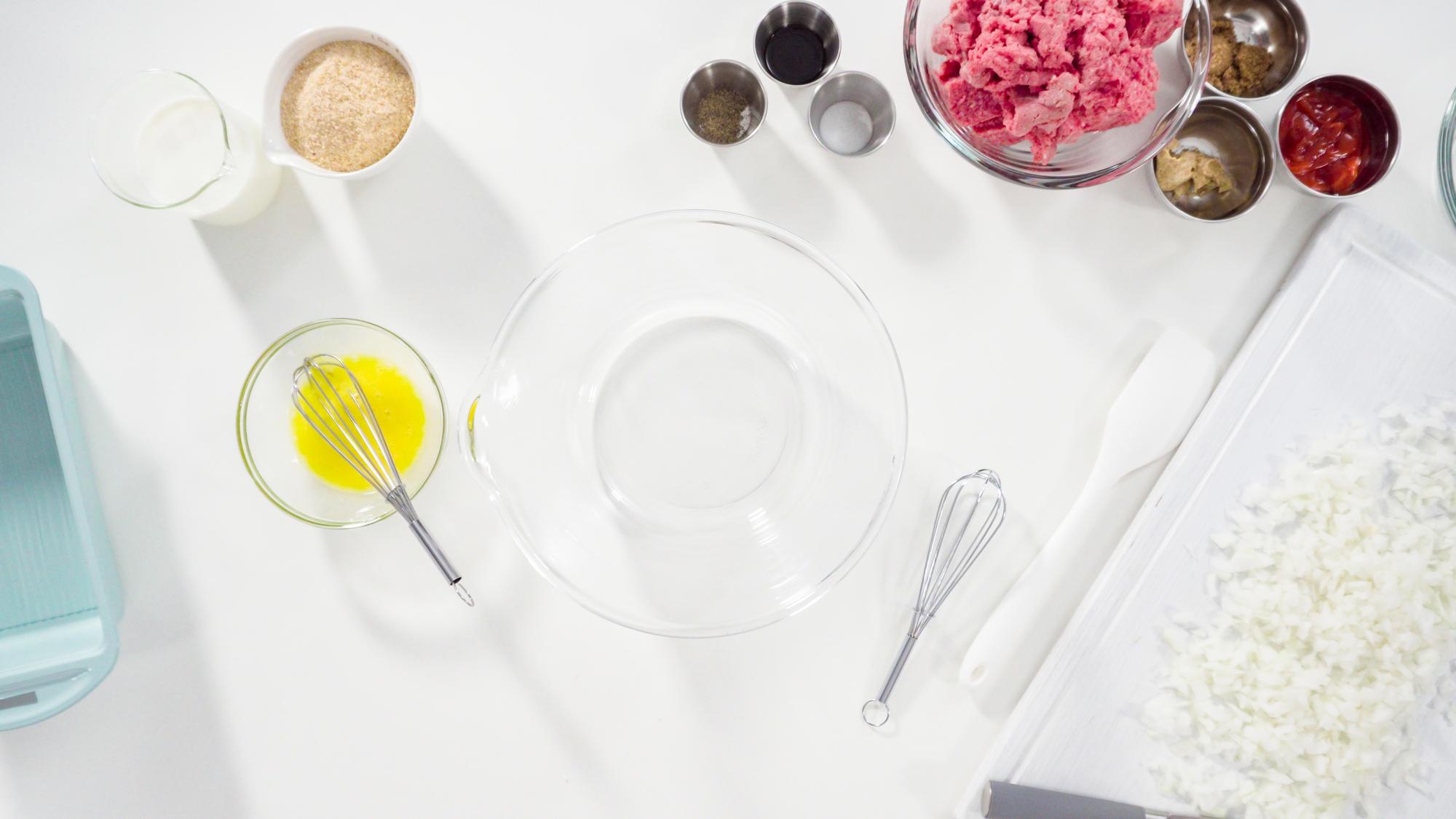 Studio countertop with mise en place